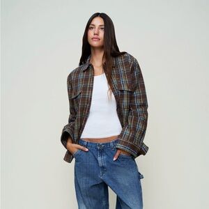 GUIZIO Parker Quilted Lined Shacket